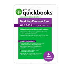 QuickBooks Desktop Premier Plus 2024 License – 1-Year Subscription (Choose Users)